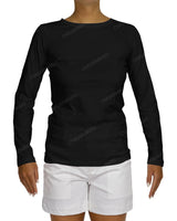 Regular Long Sleeve Boat Neck T-shirt