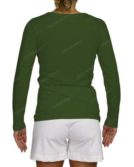 Regular Long Sleeve Boat Neck T-shirt