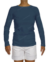 Regular Long Sleeve Boat Neck T-shirt