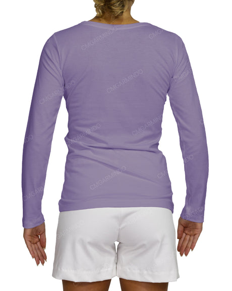 Regular Long Sleeve Boat Neck T-shirt