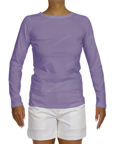 Regular Long Sleeve Boat Neck T-shirt