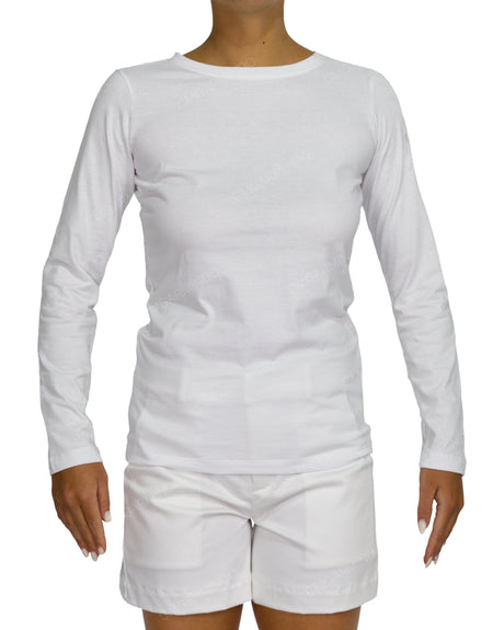 Regular Long Sleeve Boat Neck T-shirt