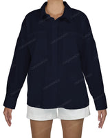 Oversized Dolman Button Up Shirt
