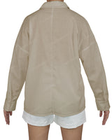 Oversized Dolman Button Up Shirt