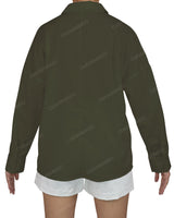 Oversized Dolman Button Up Shirt
