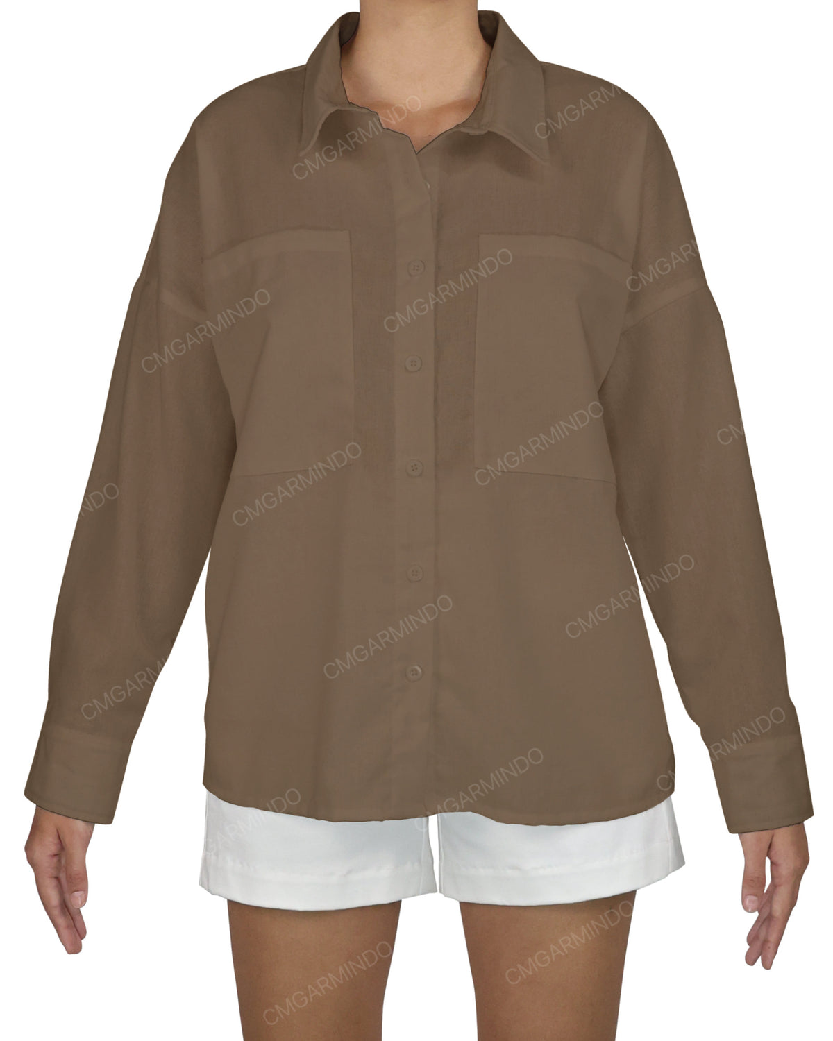 Oversized Dolman Button Up Shirt