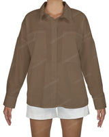 Oversized Dolman Button Up Shirt