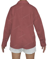 Oversized Dolman Button Up Shirt