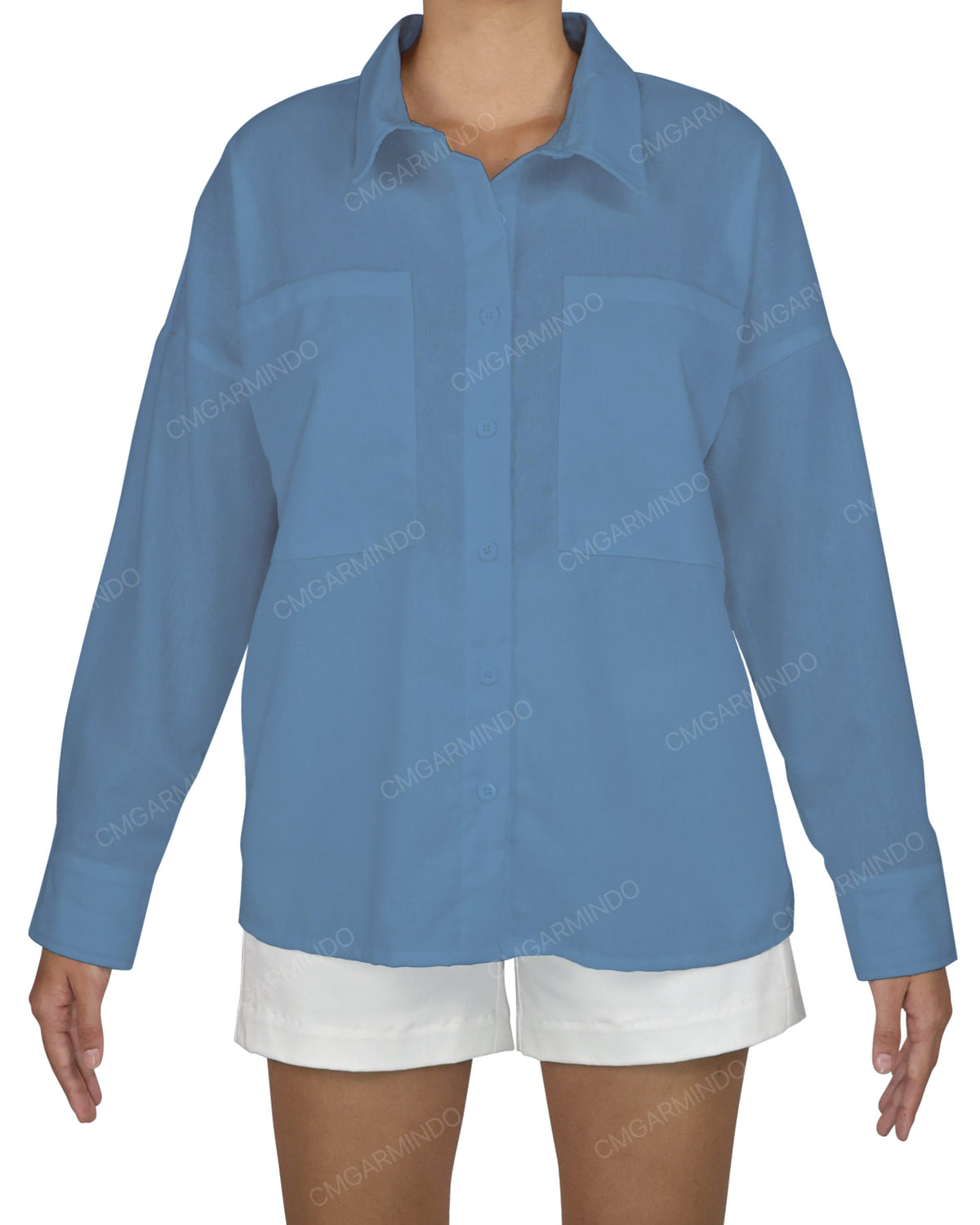 Oversized Dolman Button Up Shirt