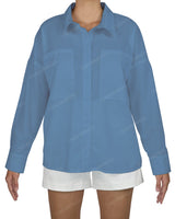 Oversized Dolman Button Up Shirt
