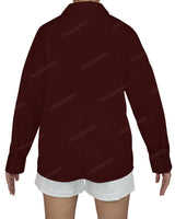 Oversized Dolman Button Up Shirt