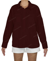 Oversized Dolman Button Up Shirt