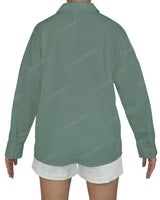 Oversized Dolman Button Up Shirt