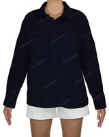 Oversized Dolman Button Up Shirt