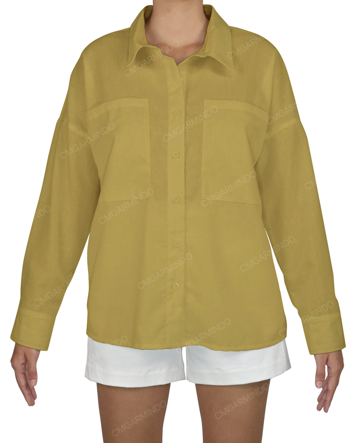 Oversized Dolman Button Up Shirt