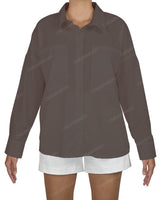 Oversized Dolman Button Up Shirt