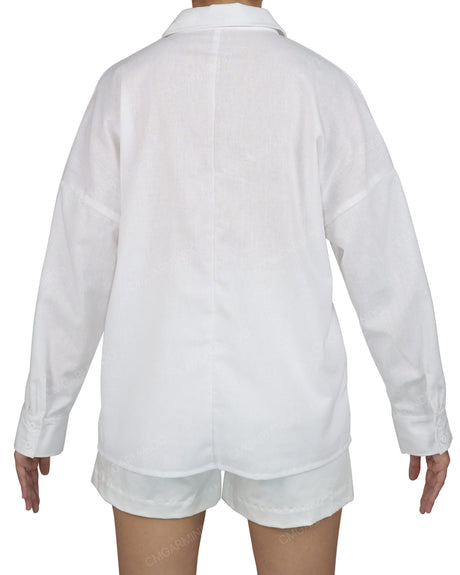 Oversized Dolman Button Up Shirt