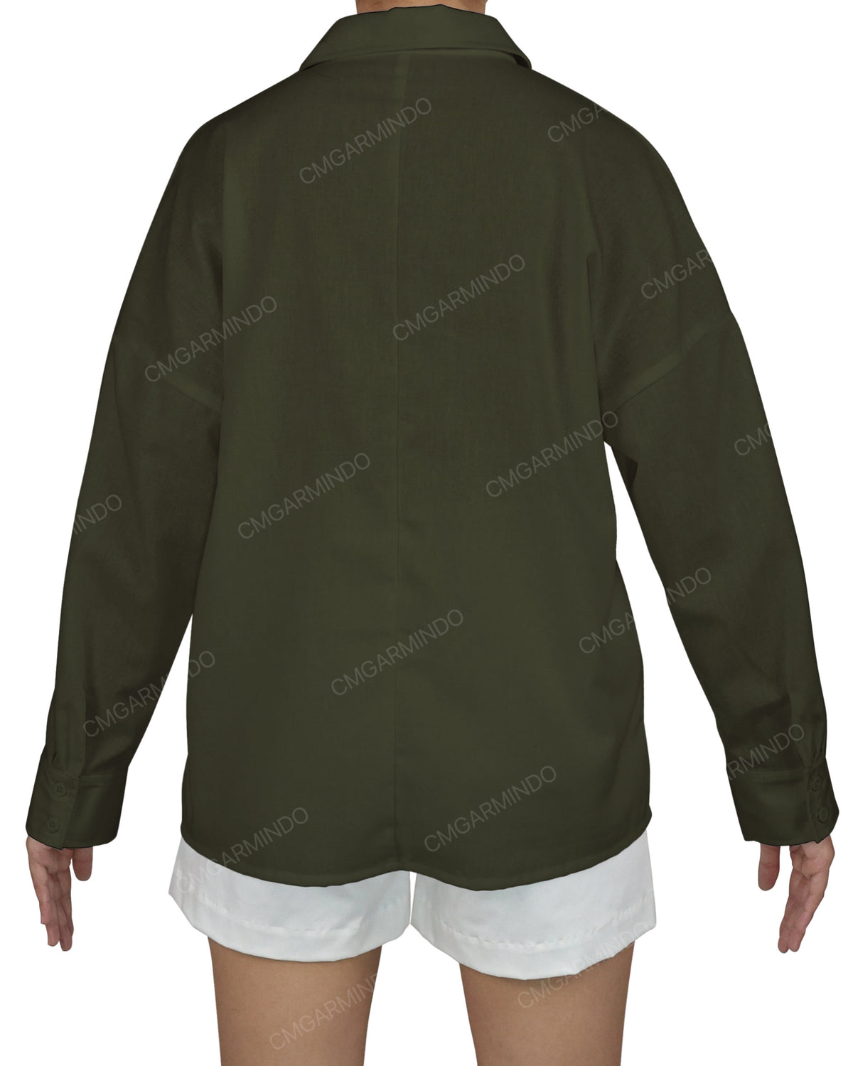 Oversized Dolman Button Up Shirt