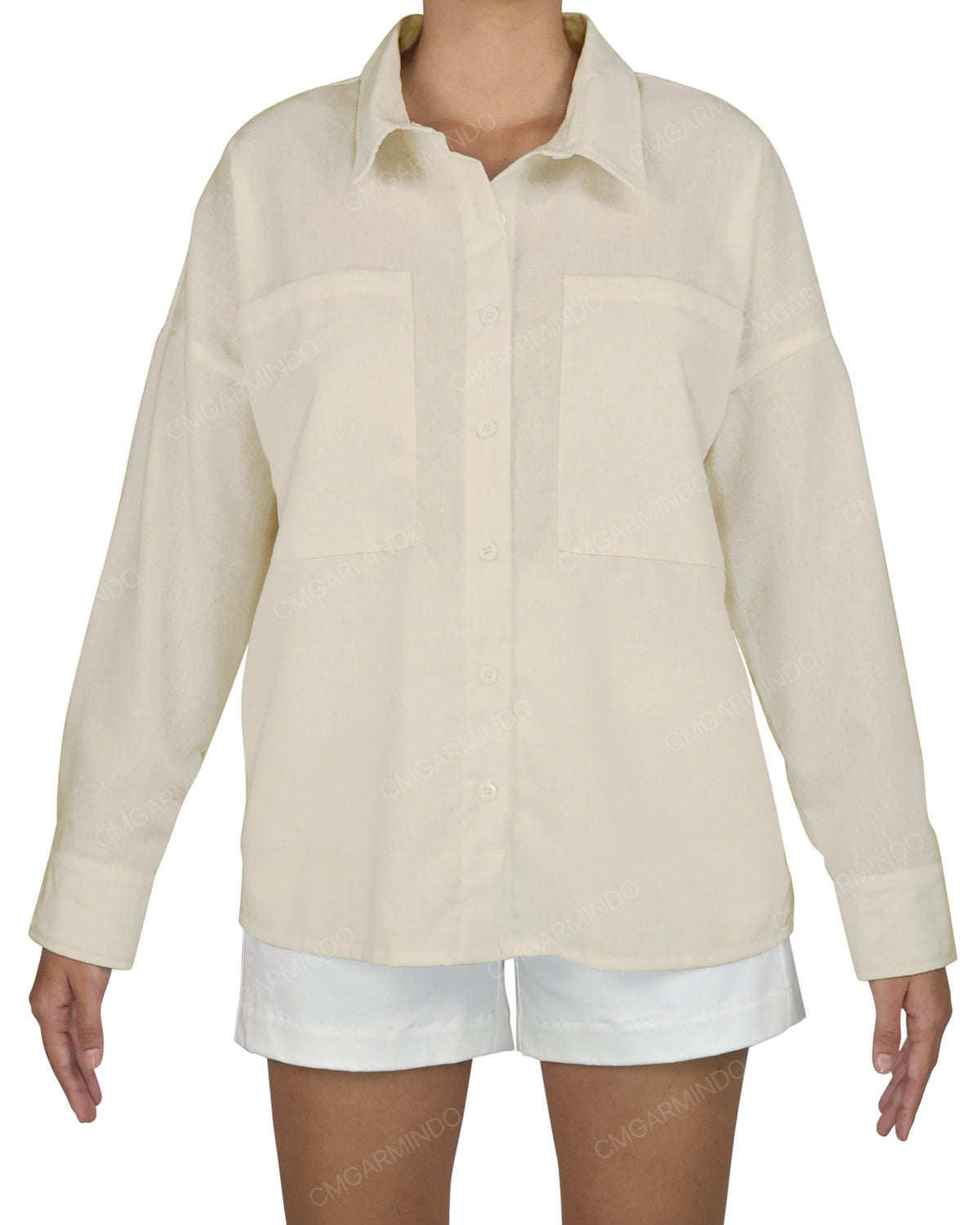 Oversized Dolman Button Up Shirt