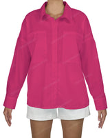 Oversized Dolman Button Up Shirt