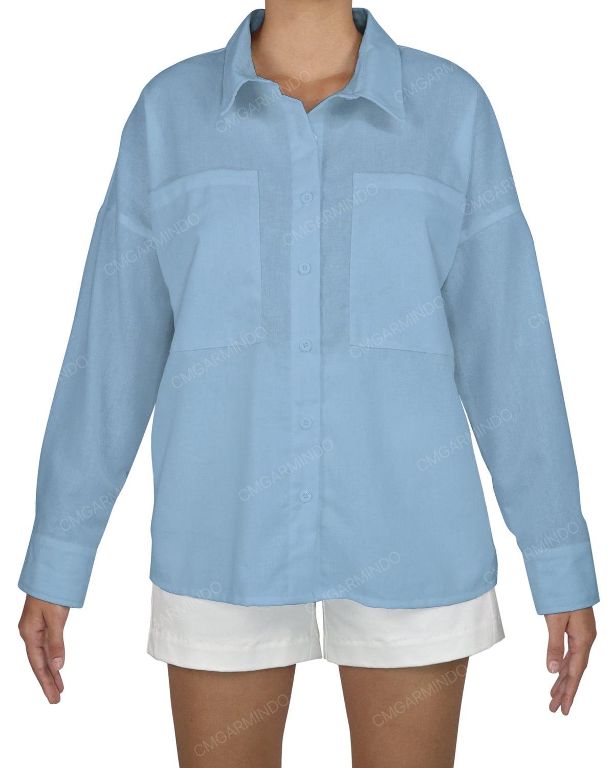 Oversized Dolman Button Up Shirt