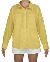 Oversized Dolman Button Up Shirt