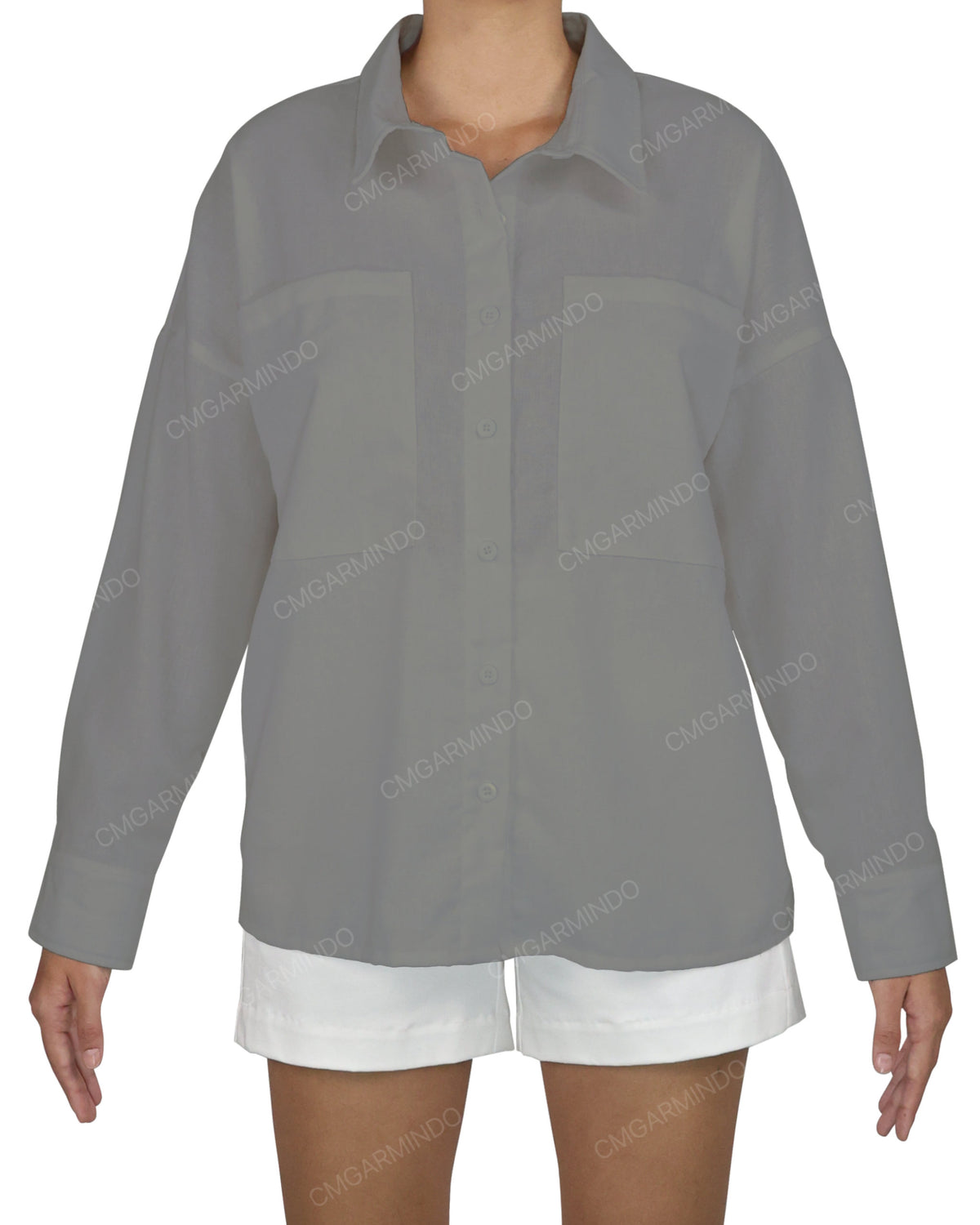 Oversized Dolman Button Up Shirt