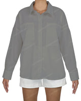 Oversized Dolman Button Up Shirt