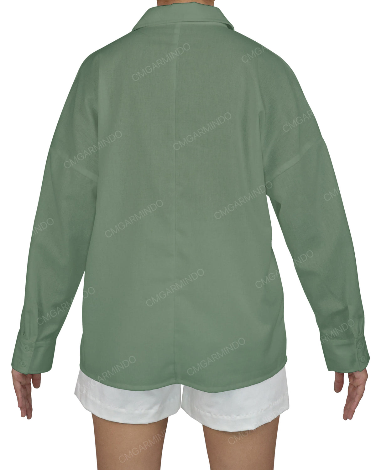 Oversized Dolman Button Up Shirt
