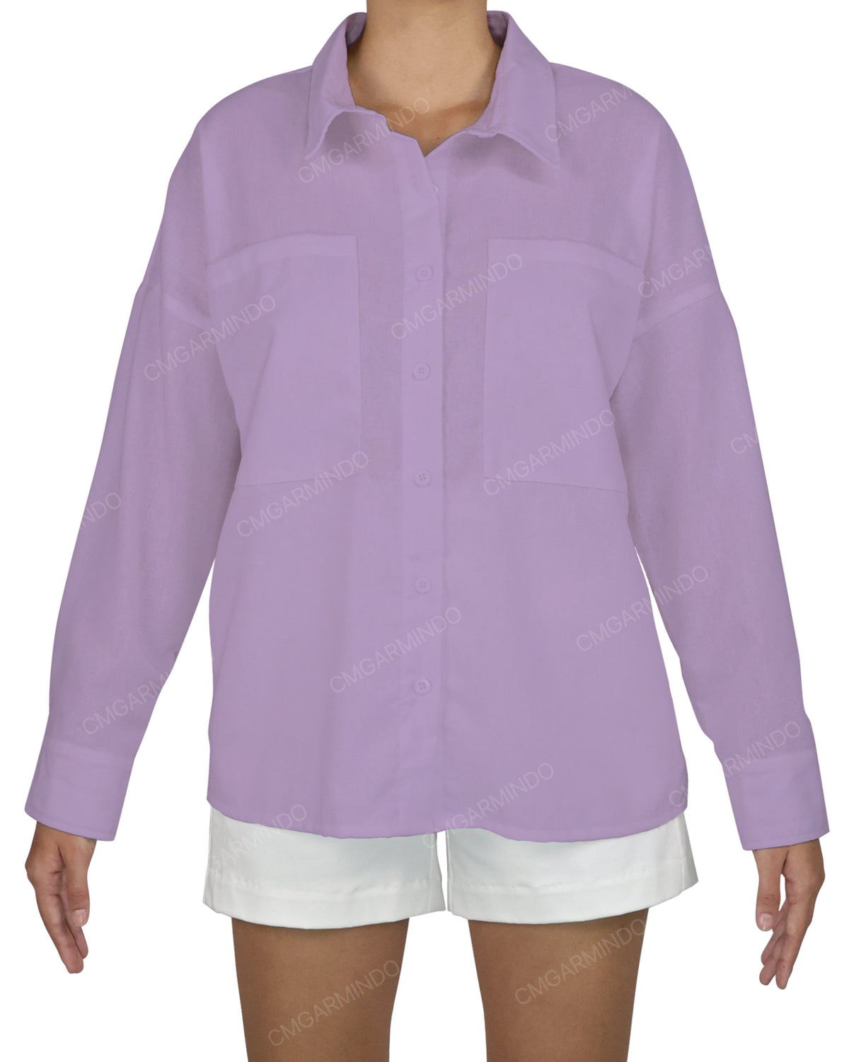 Oversized Dolman Button Up Shirt