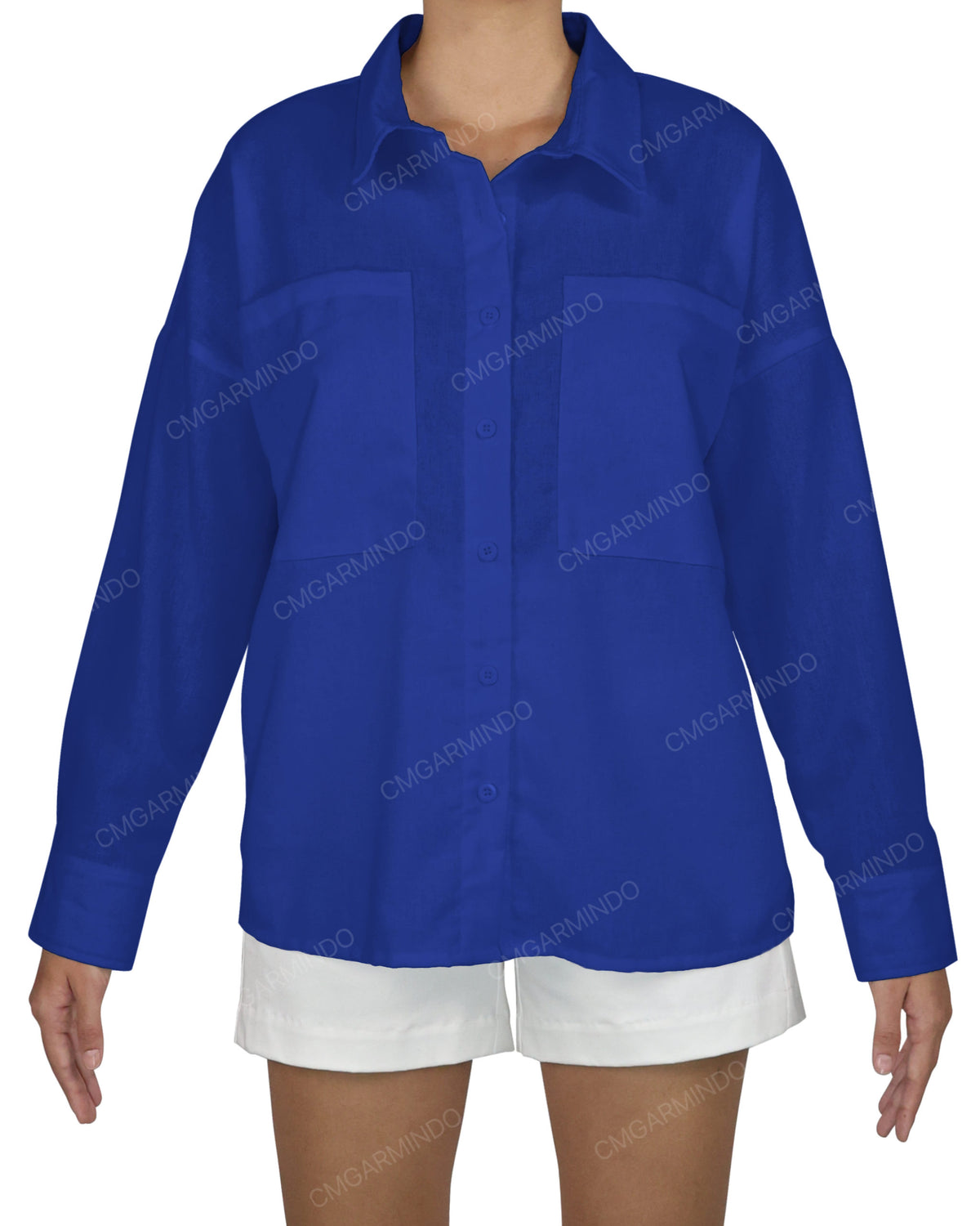 Oversized Dolman Button Up Shirt