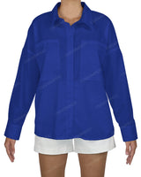 Oversized Dolman Button Up Shirt
