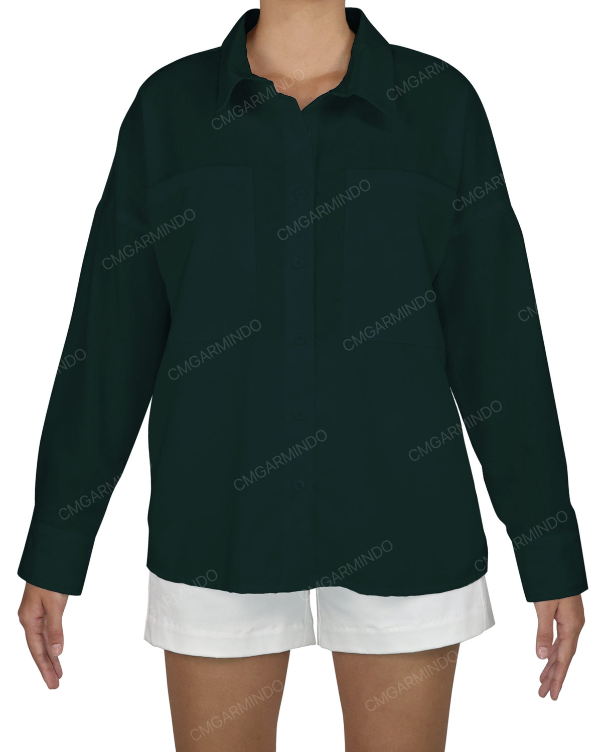 Oversized Dolman Button Up Shirt