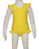 Frill Shoulder and Leg Scoop Back Snaps One Piece