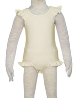 Frill Shoulder and Leg Scoop Back Snaps One Piece