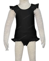 Frill Shoulder and Leg Scoop Back Snaps One Piece