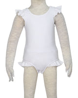 Frill Shoulder and Leg Scoop Back Snaps One Piece