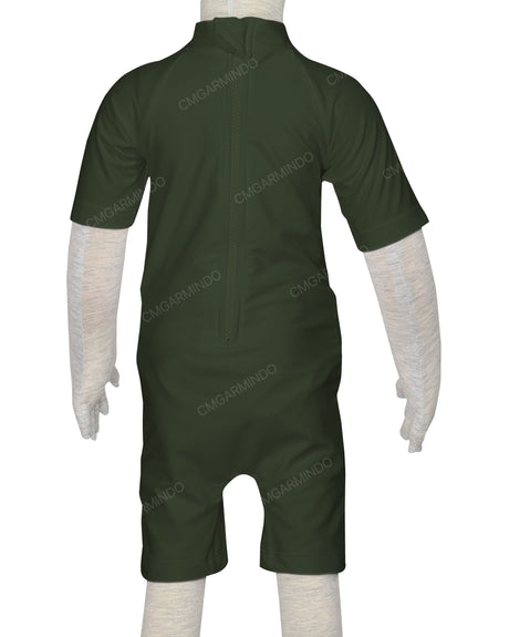 Short Sleeve Zip Back Full Rashie