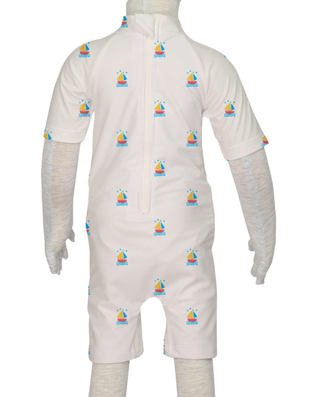 Short Sleeve Zip Back Full Rashie