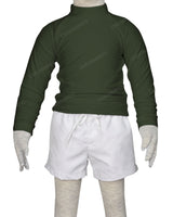 Long Sleeve Back Zip Raglan Rashie