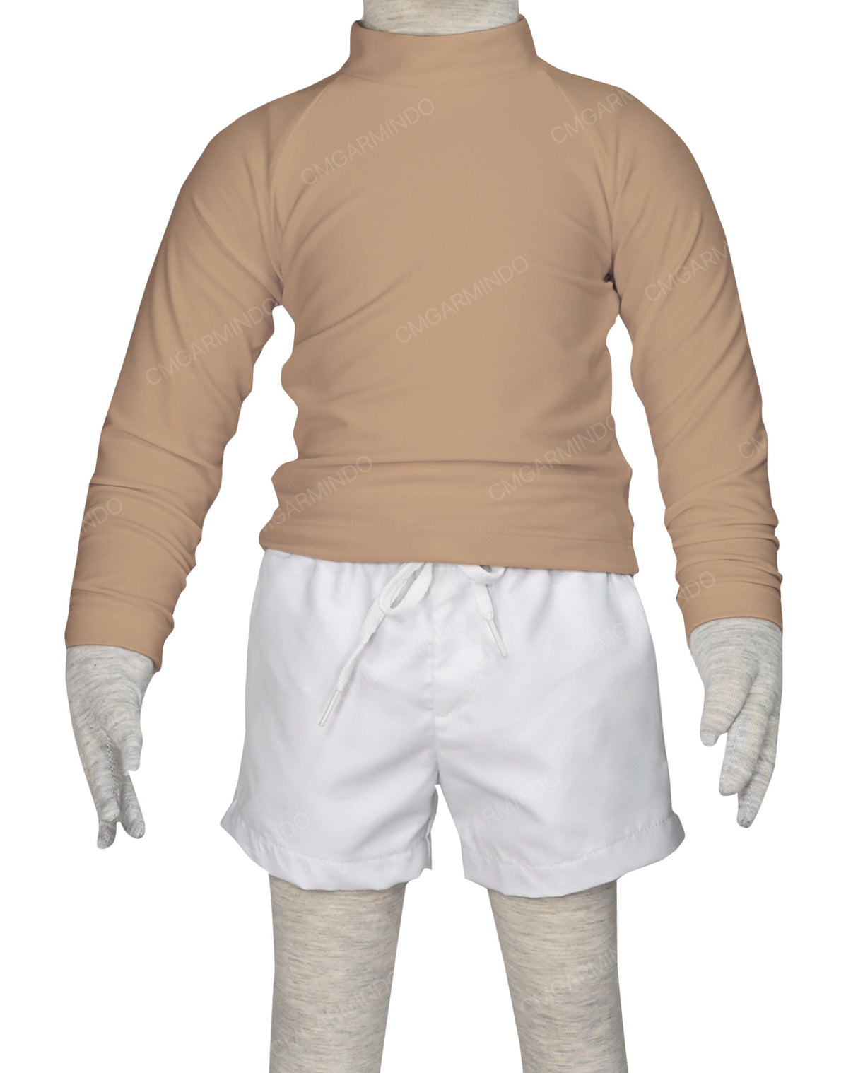 Long Sleeve Back Zip Raglan Rashie