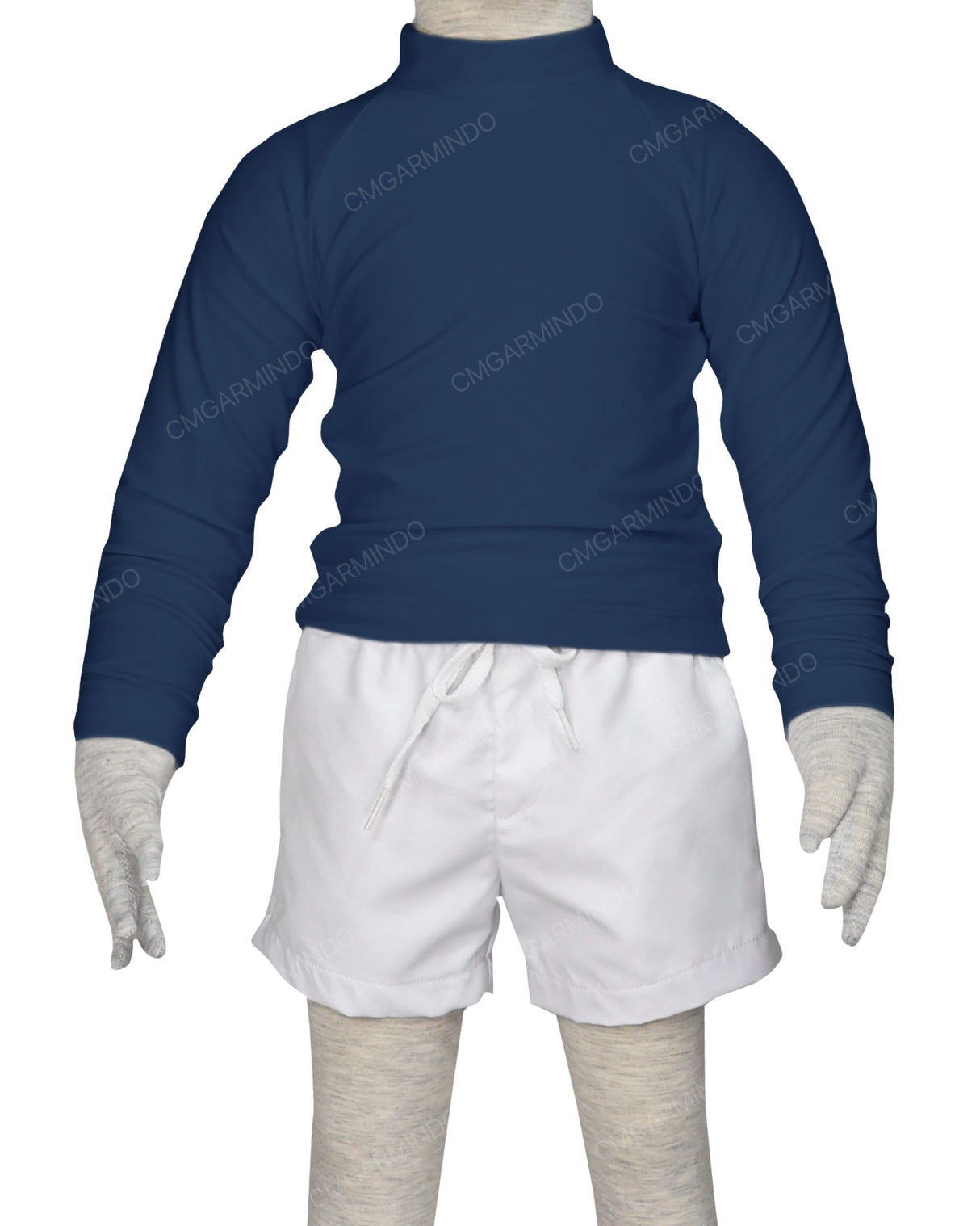 Long Sleeve Back Zip Raglan Rashie