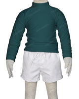 Long Sleeve Back Zip Raglan Rashie