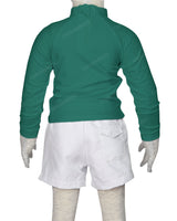 Long Sleeve Back Zip Raglan Rashie