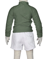 Long Sleeve Back Zip Raglan Rashie