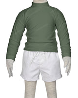 Long Sleeve Back Zip Raglan Rashie