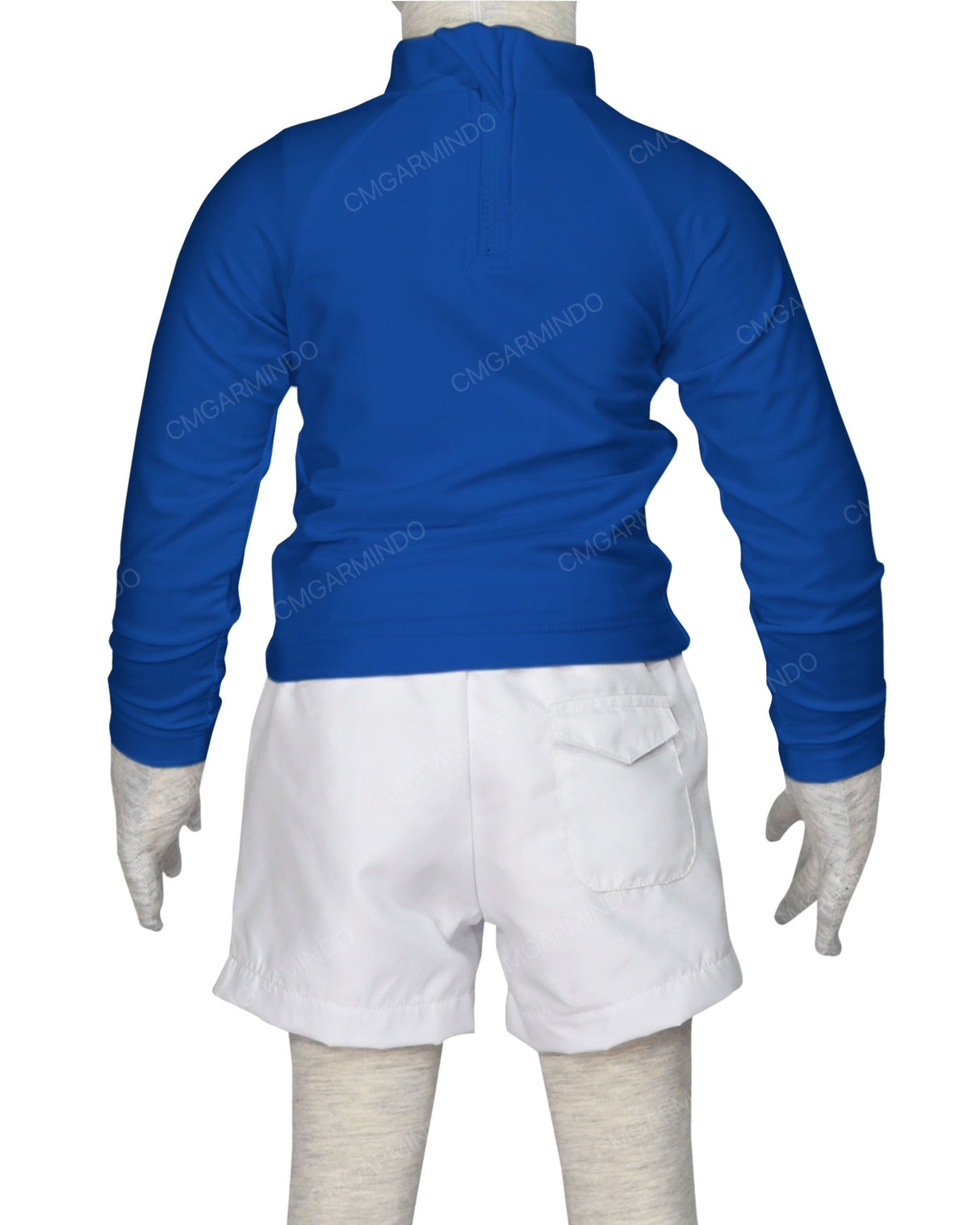 Long Sleeve Back Zip Raglan Rashie
