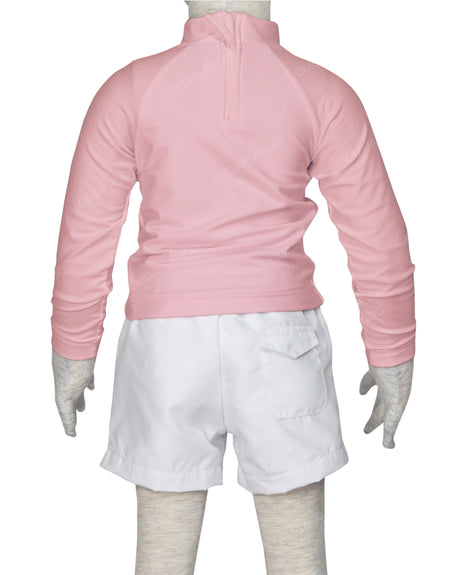 Long Sleeve Back Zip Raglan Rashie