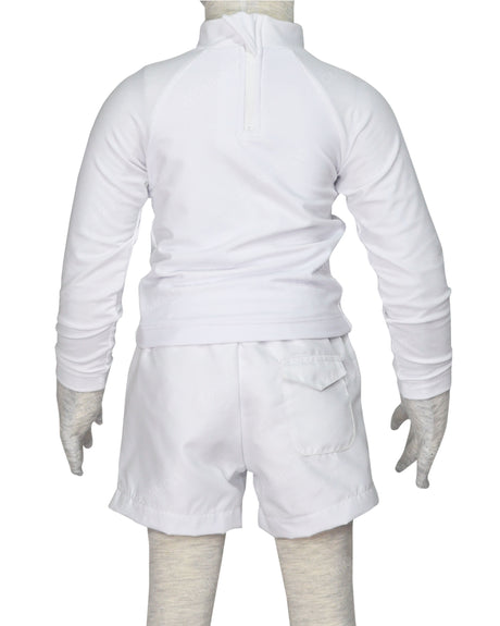 Long Sleeve Back Zip Raglan Rashie