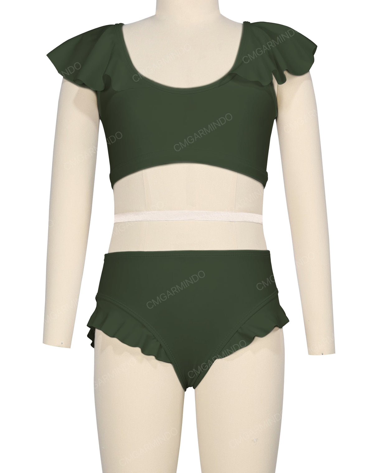 Frill Leg Bikini Bottom
